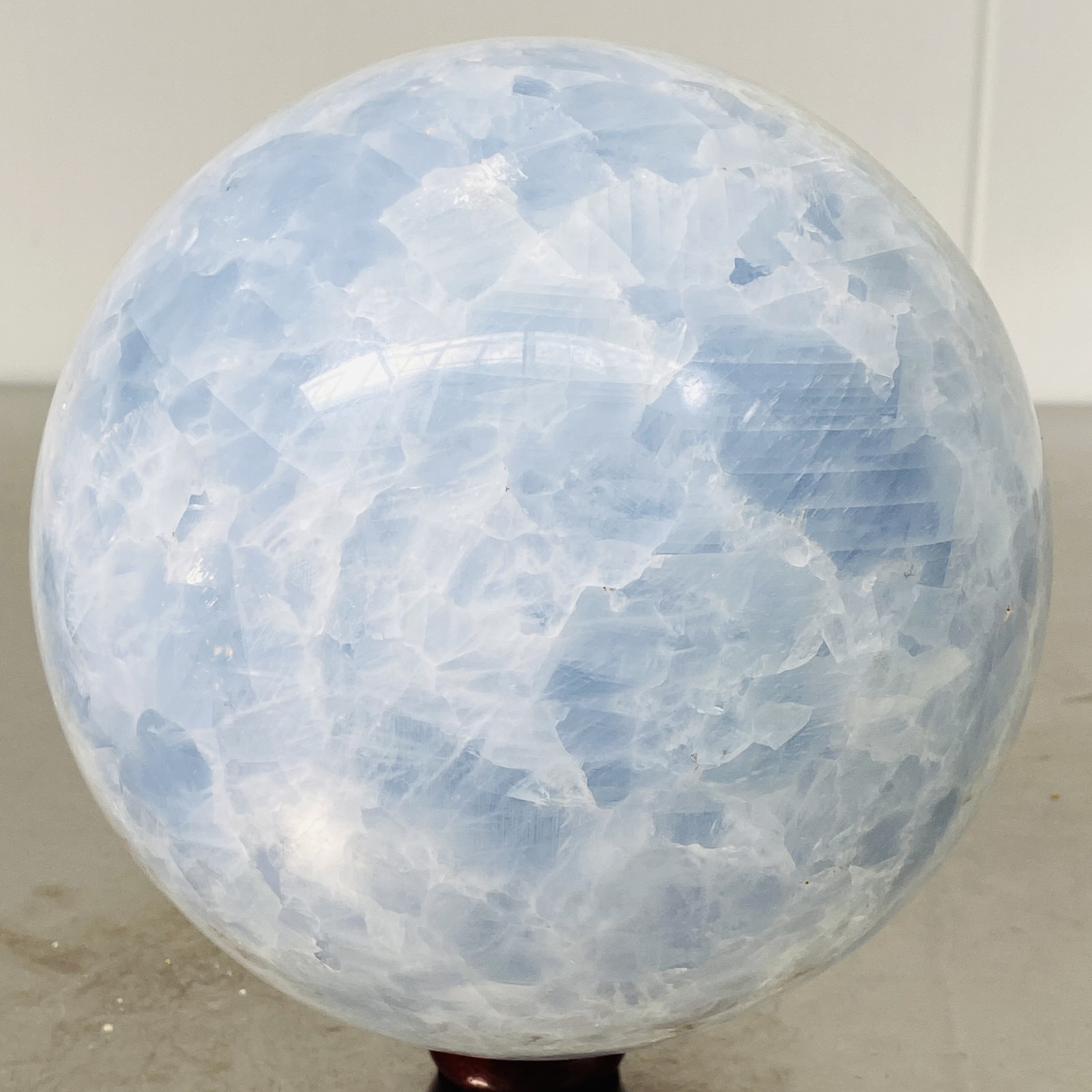 Natural Blue Celestite Crystal Sphere Ball Healing Madagascar 5420G (11.94LB)