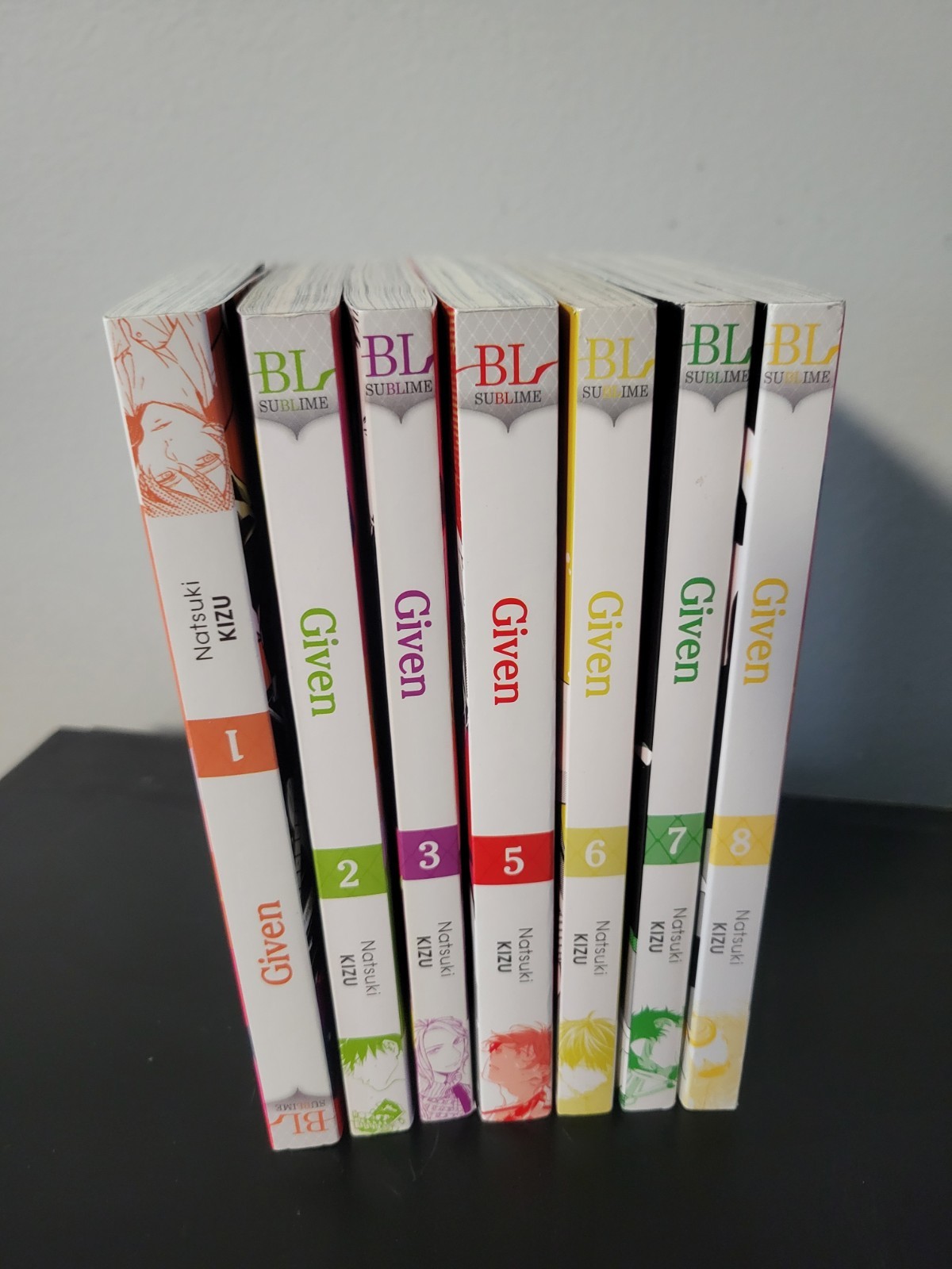 Given (BL) Vol. 1,2,3,5,6,7,8 No #4 Natsuki Kizu Shinshokan Manga English 