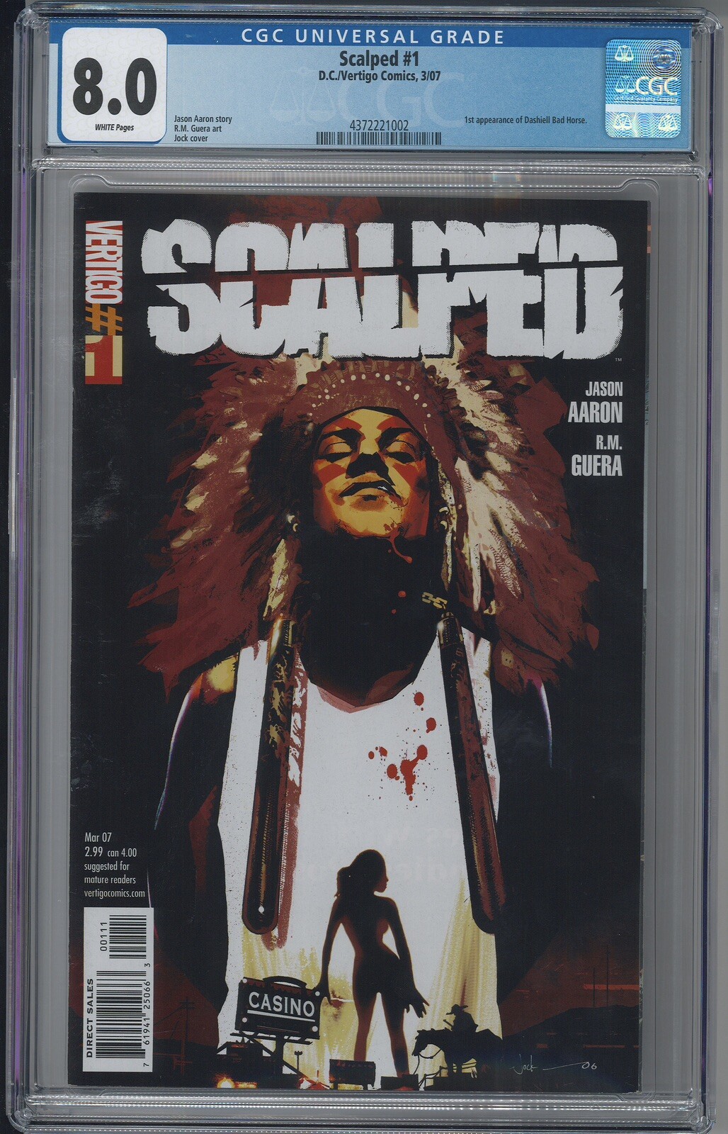 Scalped 1 CGC 8.0 VF DC Key Jason Aaron HBO MAX Rumors