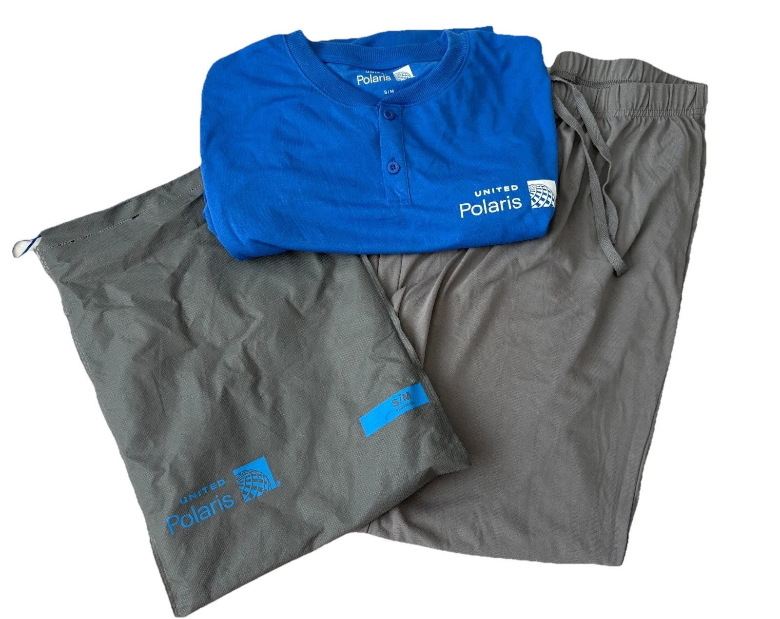 New United Airlines POLARIS Pajamas Set - Size S/M