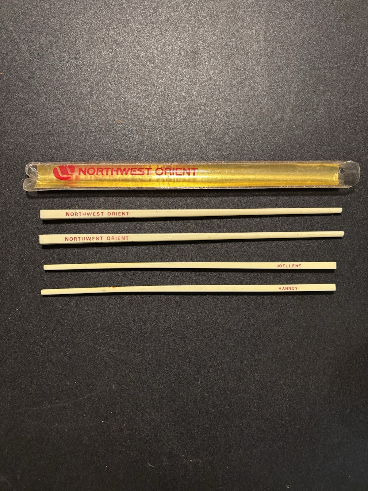 Vintage Northwest Airlines Chopsticks, Original Packaging, Unused
