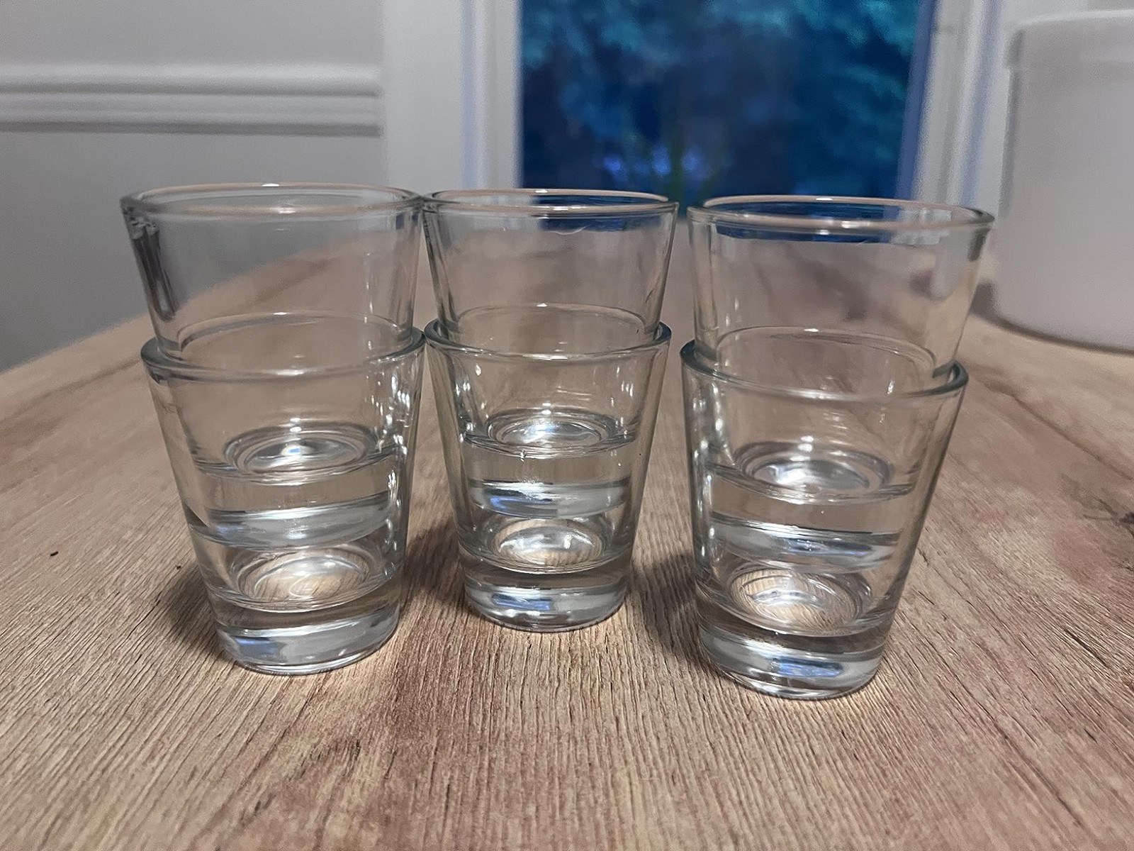Set of 2 Heavy Base 1.5 Oz Clear Shot Glasses Perfect for Measuring or Drinks