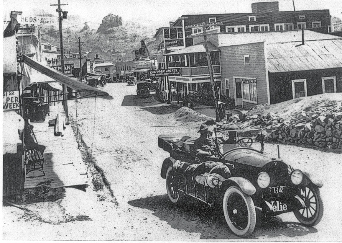 Oatman Arizona Route 66 c1926 Vintage Car Photo Old West Street Scene
