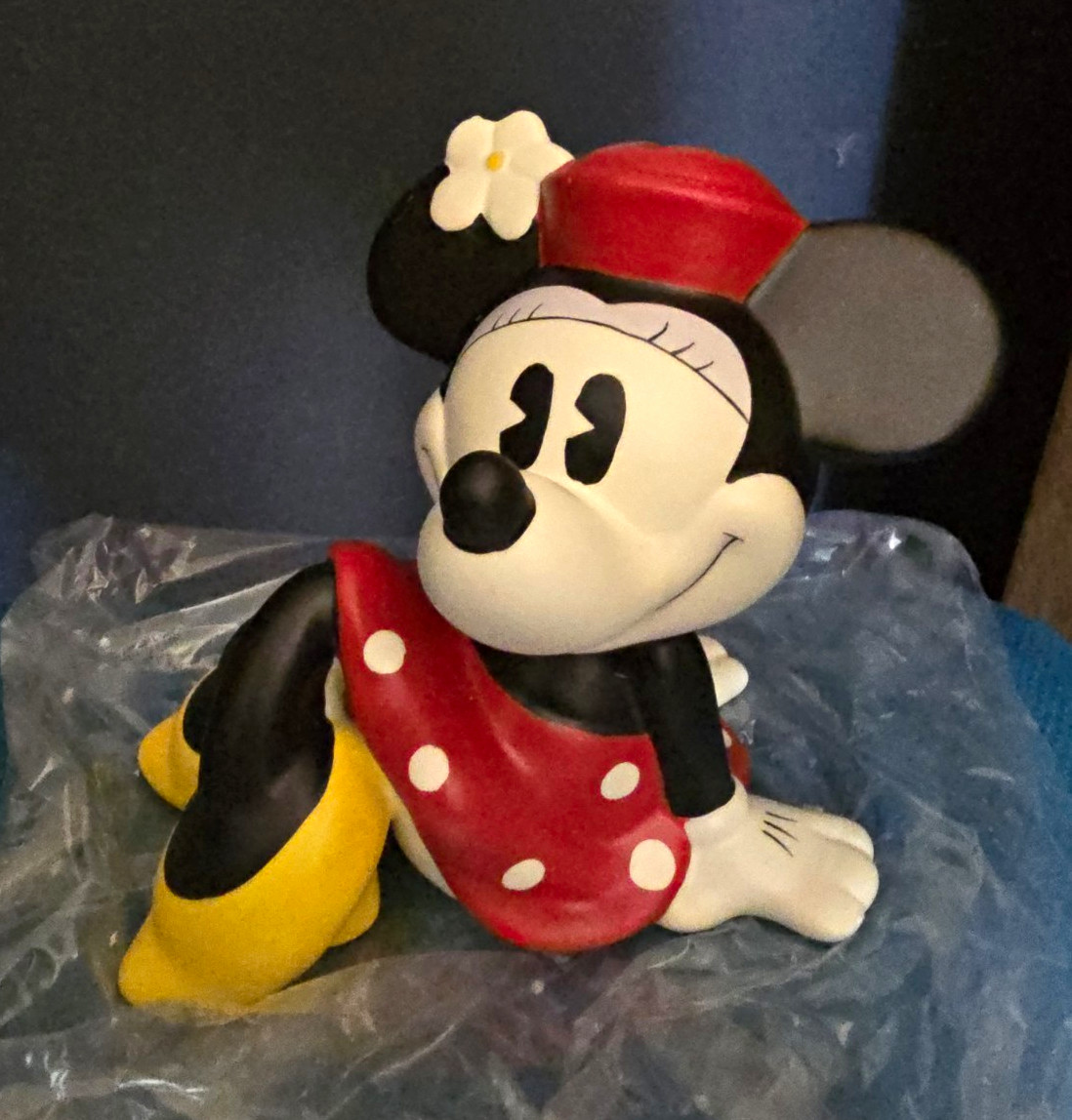 Vintage Disney Enesco Minnie Mouse Ceramic Coin Bank #4007082 – New Open Box