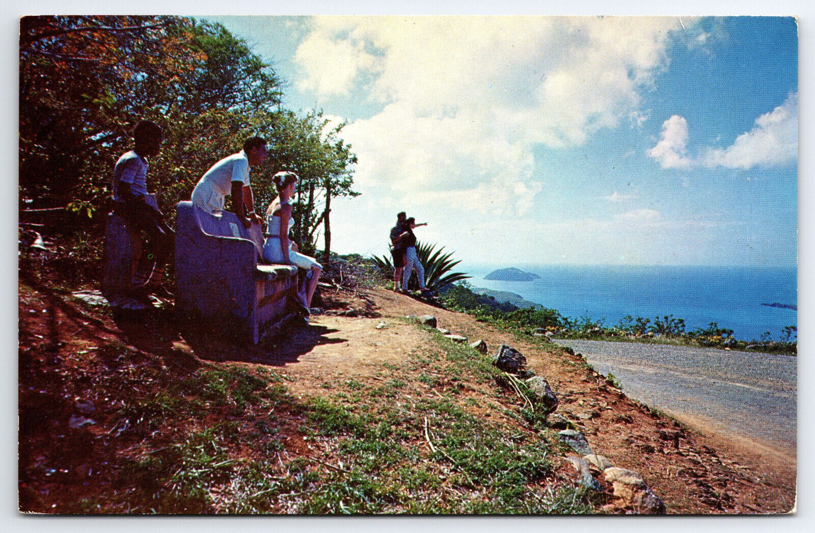 Vintage Postcard Drake\'s Seat St. Thomas, U.S. Virgin Islands