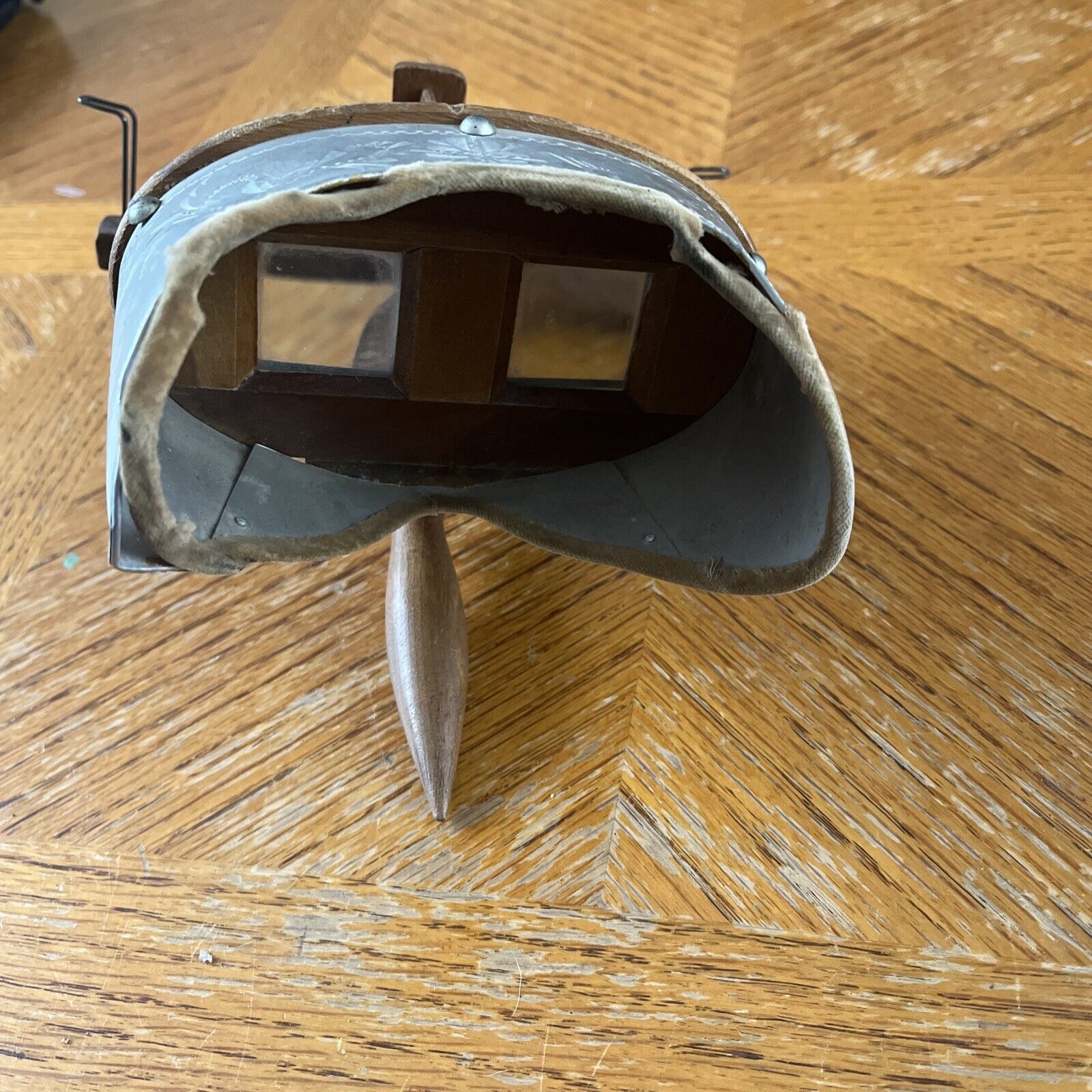 Antique Stereoscope Viewer,  Patent 1895 Wood and Metal No Name