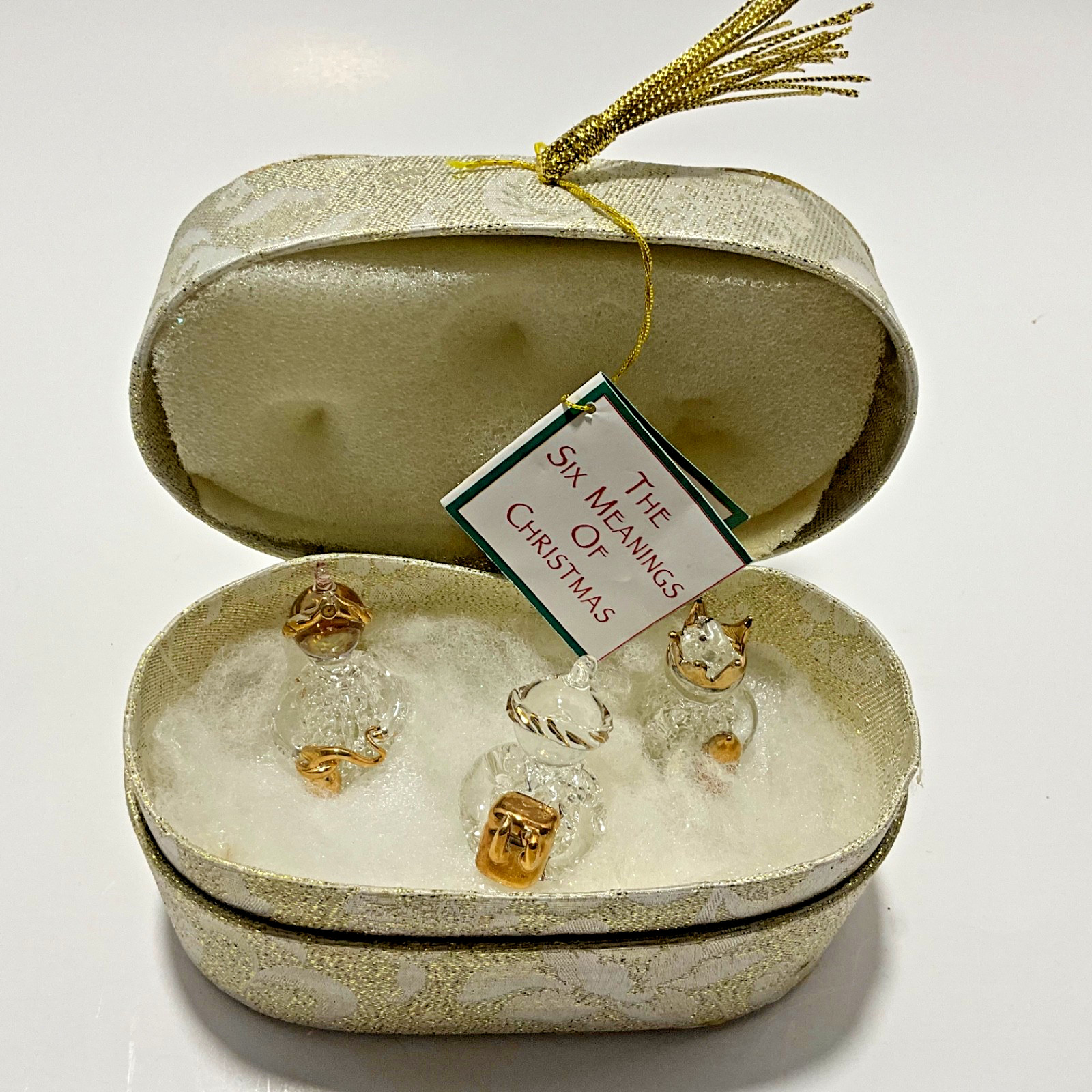 3 Wise Men Nativity Art Glass by Ganz Spun Gold Christmas Ornaments Handcrafted 3 Wise Men Nativity Art Glass by Ganz Spun Gold Christmas Ornaments Handcrafted