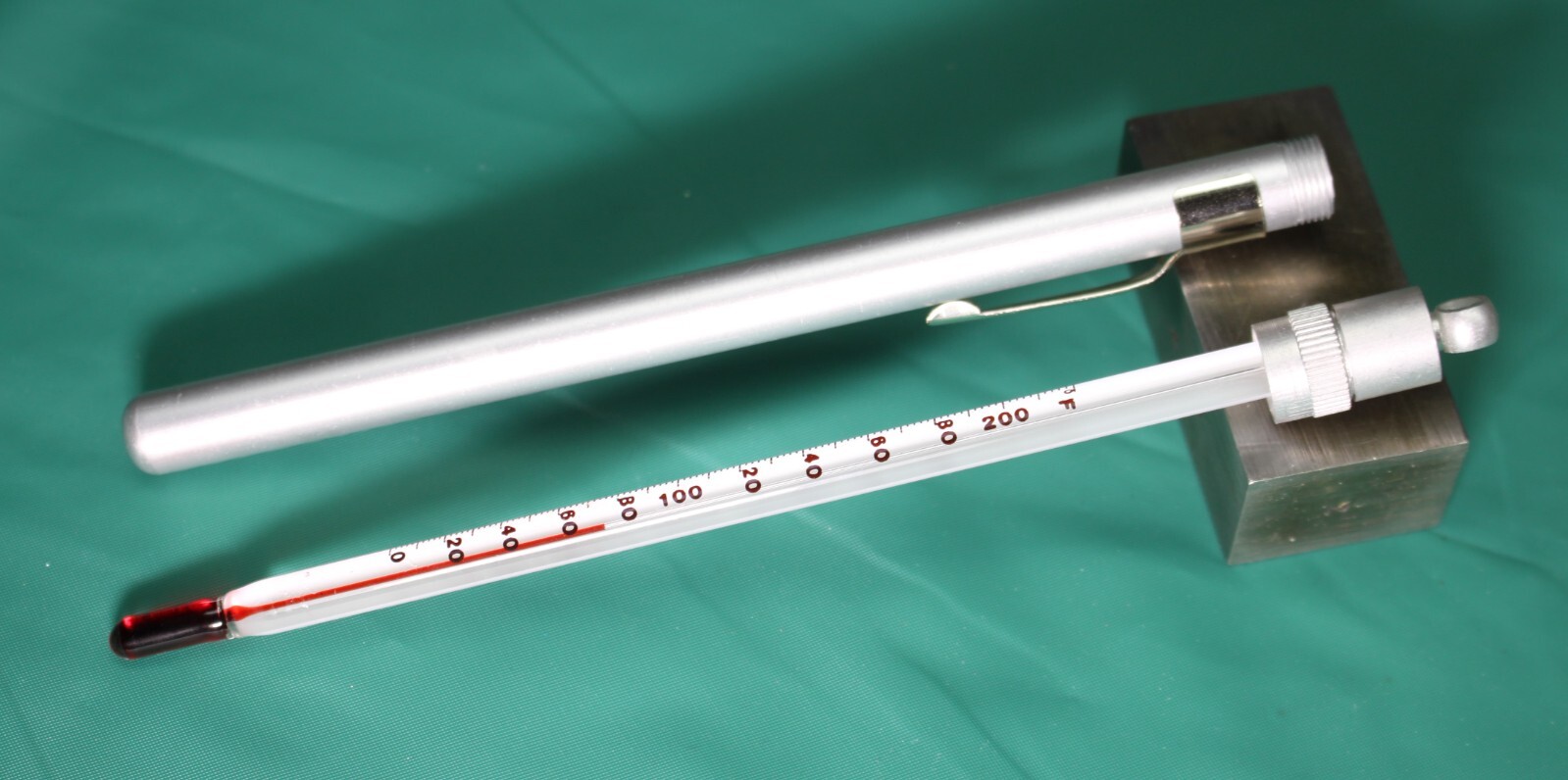 Fisherbrand Pocket Thermometer 0-220F Metal Tube New NOS Vintage #15-021D #956