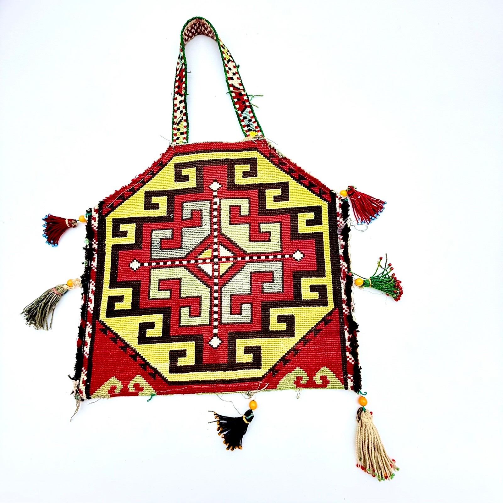 Antique Turkoman Kilim Mirror Bag Tribal Original