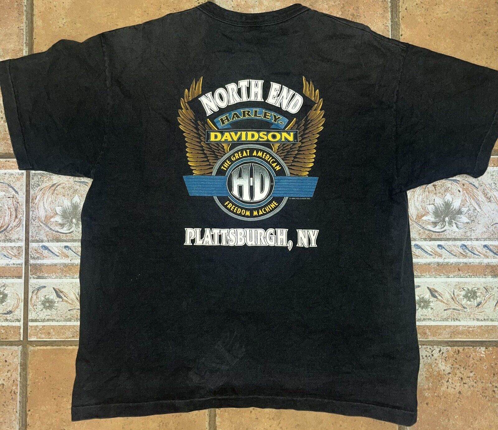 1994 vintage harley davidson plattsburgh, NY shirt
