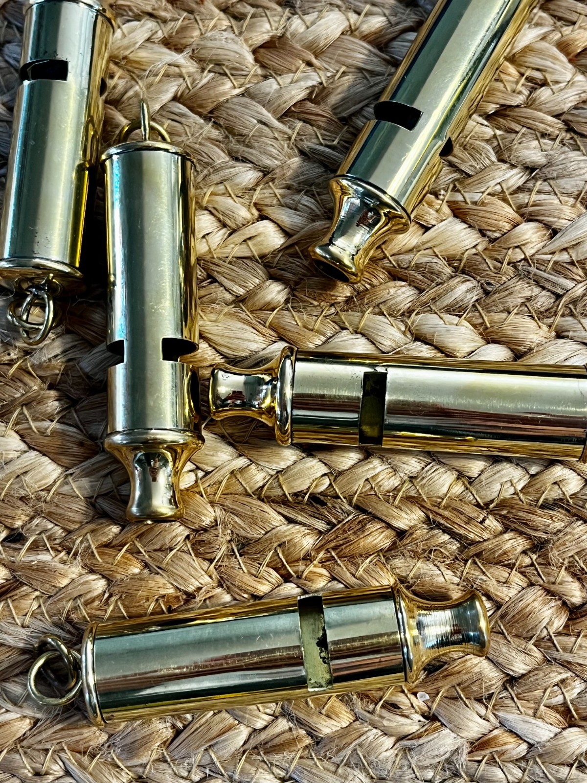 Brass Replica British Bobby Whistle, sound is very strong and loud