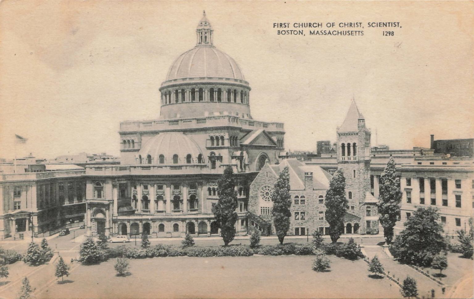 Boston MA First Church of Christ Scientist Christian Science Mother Church RPPC Boston MA First Church of Christ Scientist Christian Science Mother Church RPPC