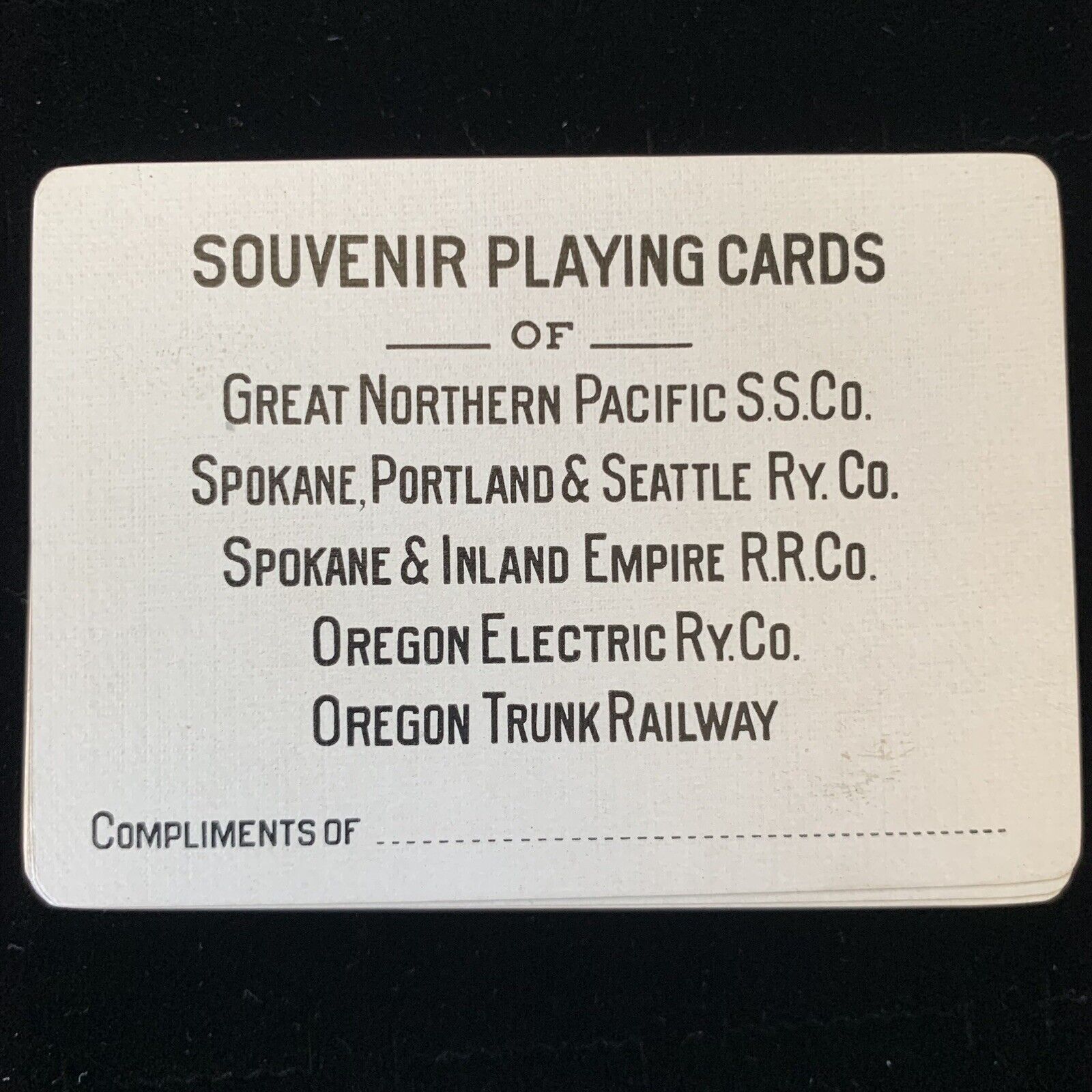 c1914-18 Great Northern Pacific Steamship Co Souvenir Cards - Collaboration Rail