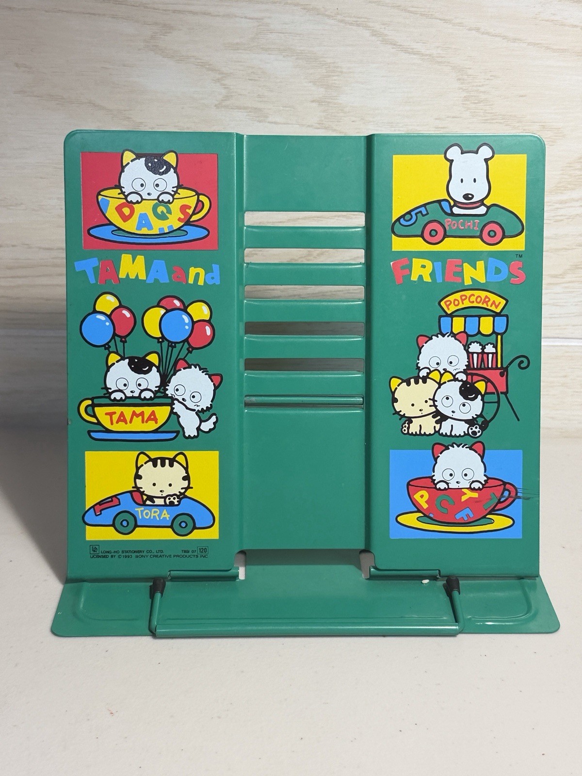 Tama & Friends Metal Book Folding Stand Sony 1993 90s Rare And Tora Pochi