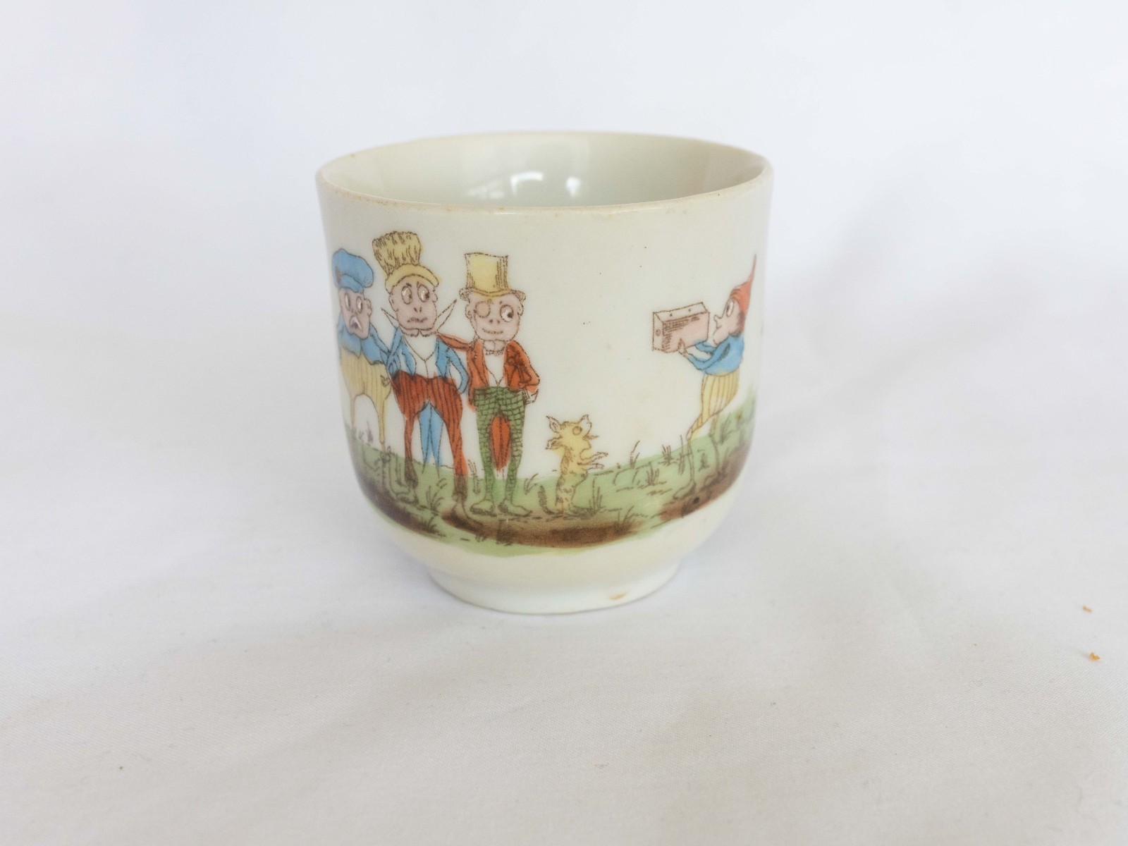 Vintage Antique Palmer Cox Brownie? Pixie Elf Childs Nursery Rhyme Teacup