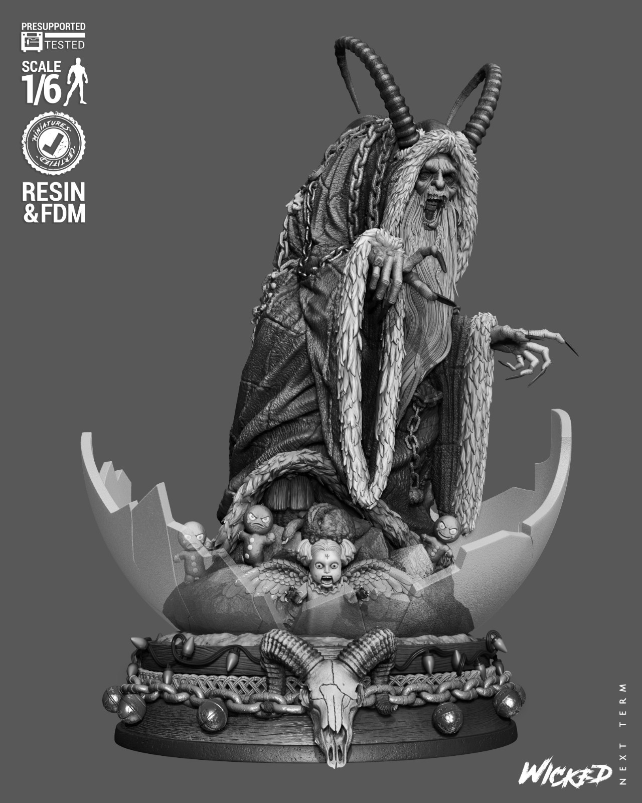 krampus statue