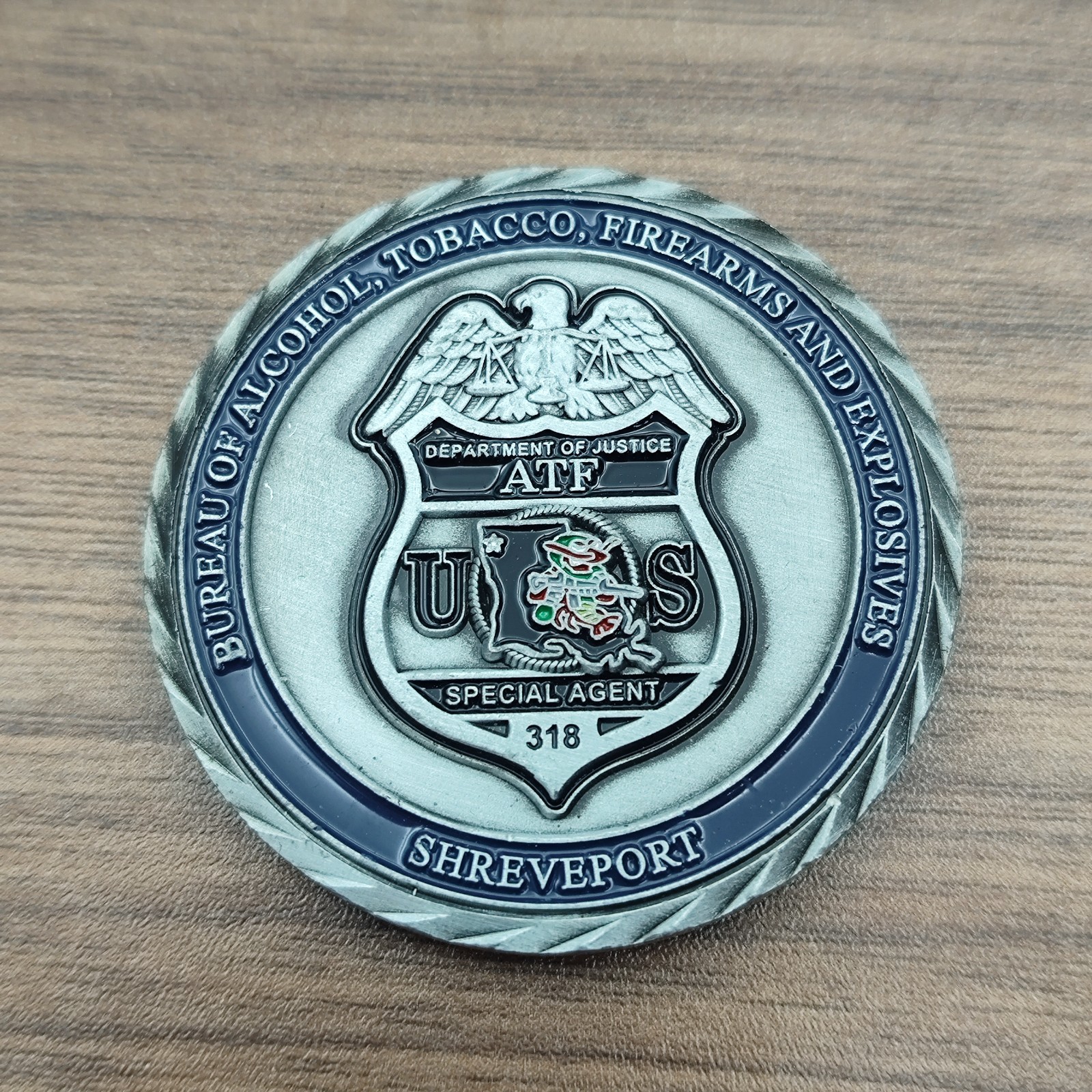 ATF Special Agent Shreveport Louisiana Bureau Challenge Coin