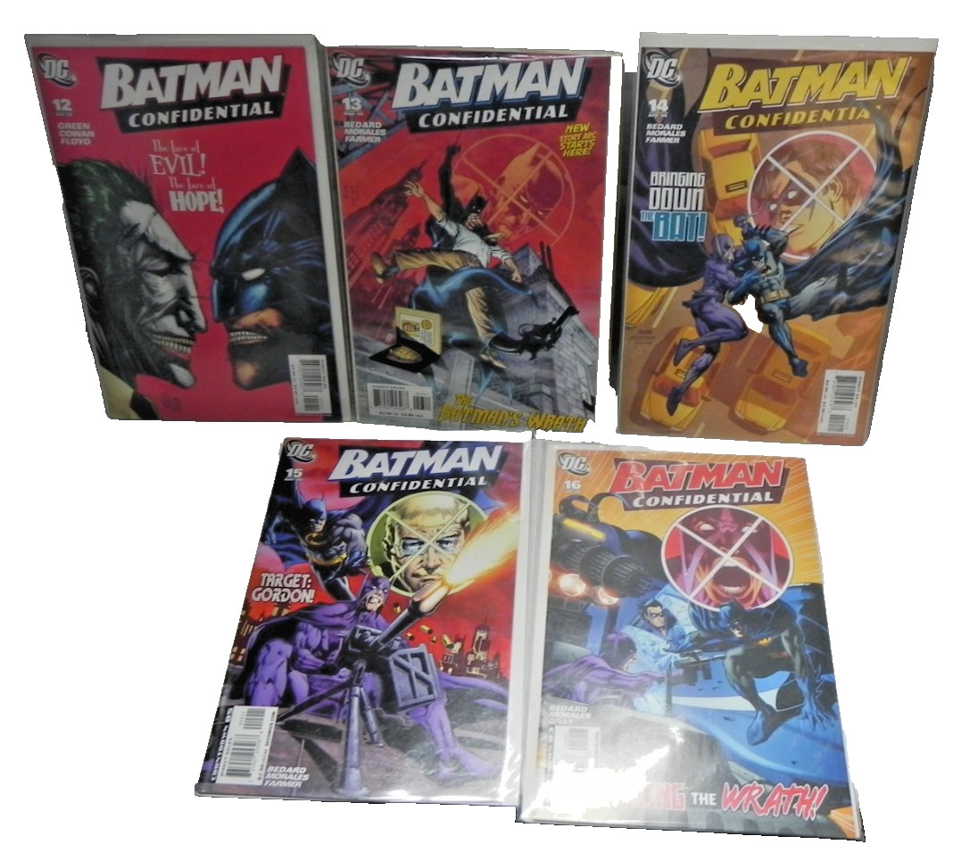 Batman Confidential 12-16 2008 DC Full Wrath Arc 13 14 15 16 Tony Bedard Morales