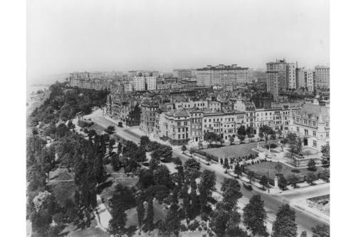 Photo:New York City NY Riverside Drive from 72nd St 1911 Bird's-Eye View