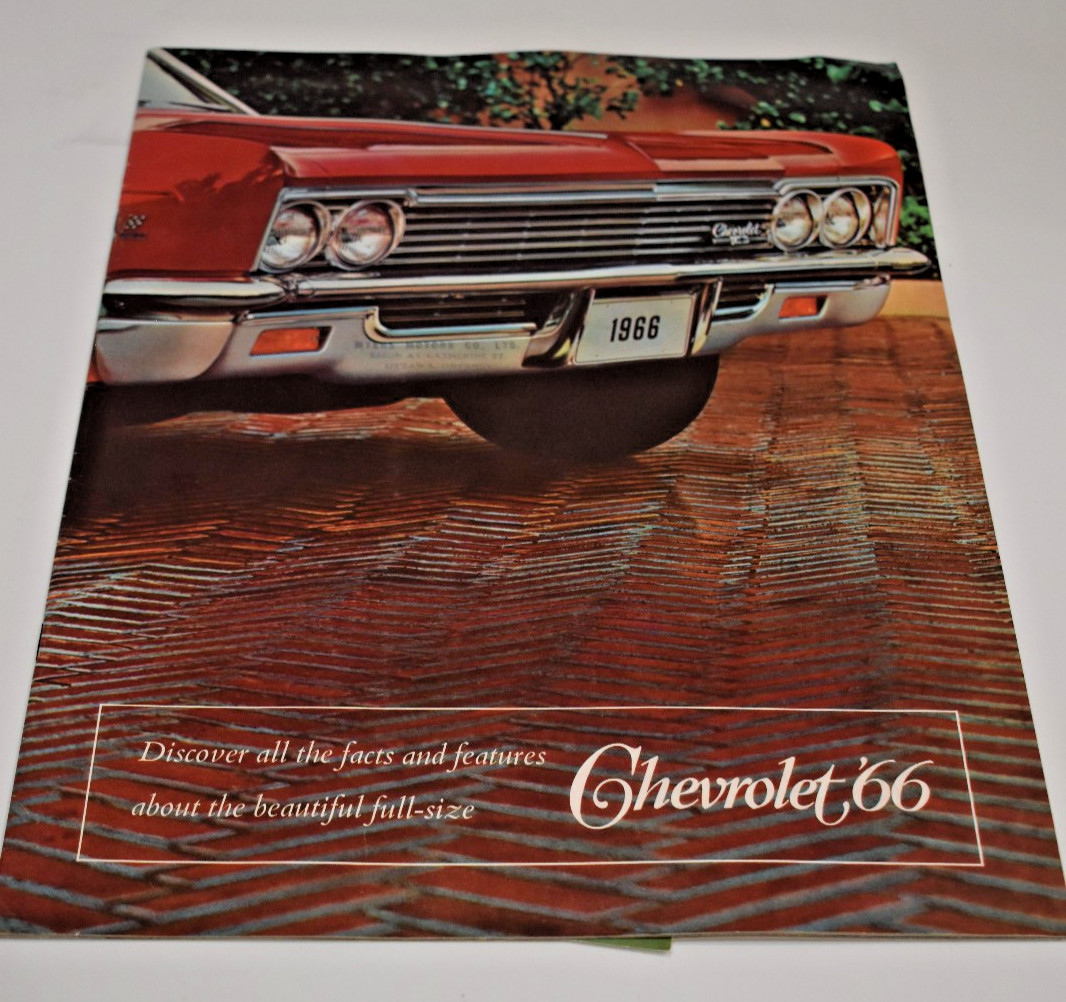 1966 Chevrolet Dealer Sales Booklet Brochure - Impala/Caprice/Bel-Air/Biscayne