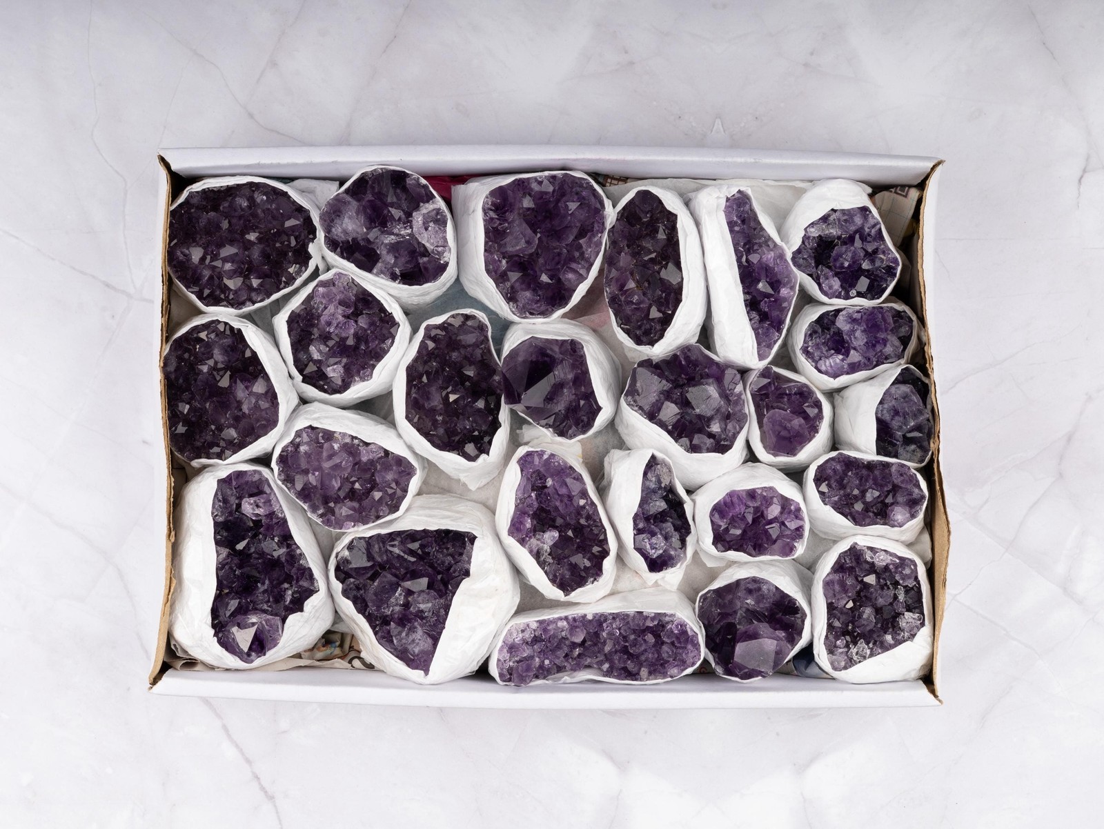 Natural Amethyst Clusters, AAA Quality Raw Amethyst Crystals, Full Flat Lots
