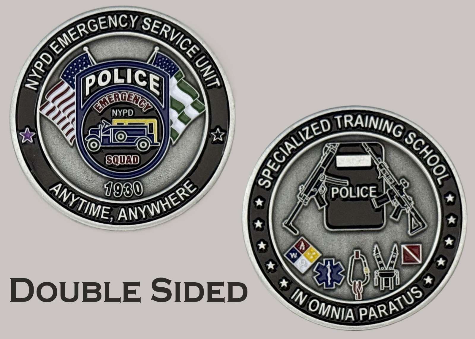 NYPD Emergency Service Unit Specialized Training School Challenge Coin  J#24