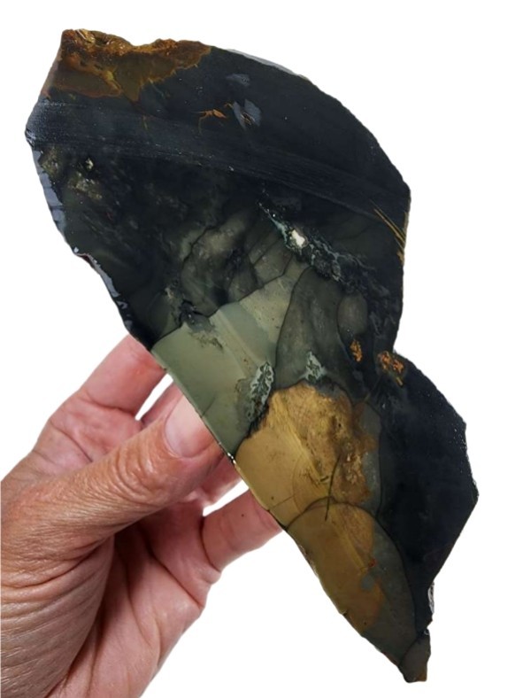 Blue Mountain Jasper Faced Rough 334.7 grams. Blue Mountain Jasper Faced Rough 334.7 grams.