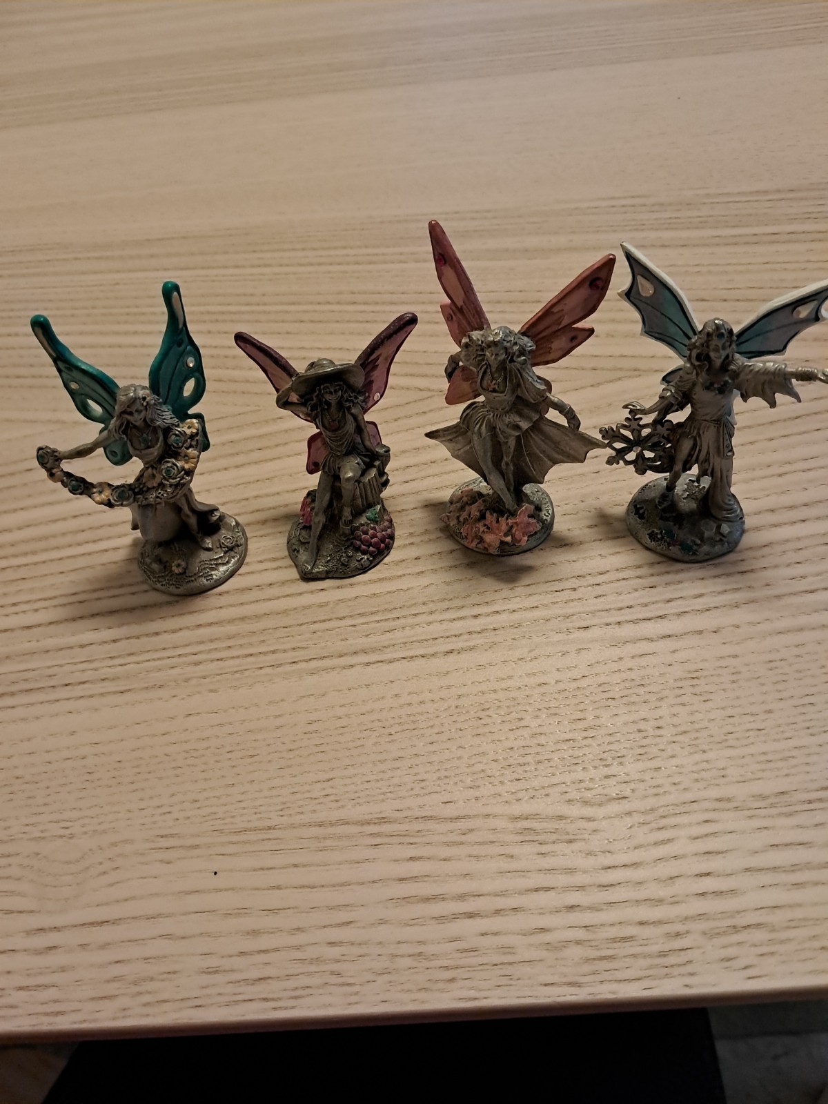 DREAMS FULFILLED 4 Season Fairies Gallo Pewter Robert Ridolfi Vintage