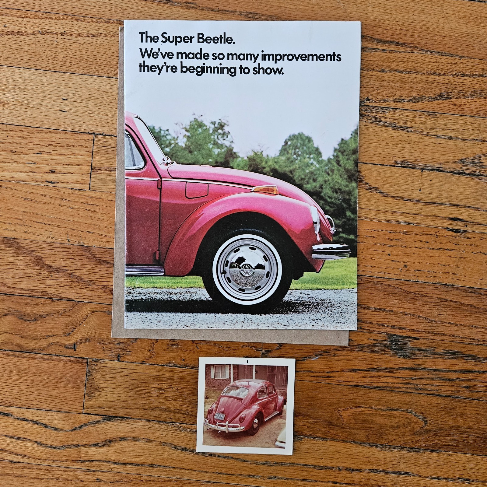 Vintage Original 1971 Volkswagen Super Beetle Sales Brochure Catalog with Photo Vintage Original 1971 Volkswagen Super Beetle Sales Brochure Catalog with Photo