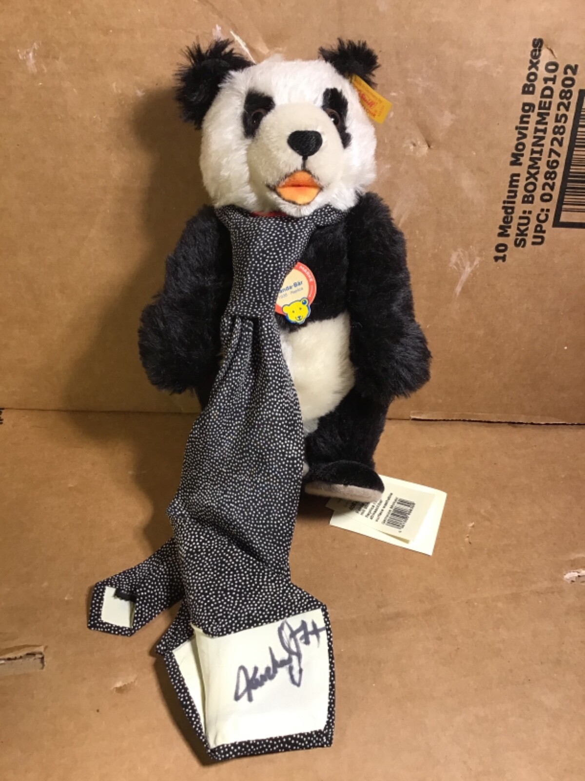 Steiff Club Teddybear Replica 1938 #408304 Signed by Michael J. Fox Real