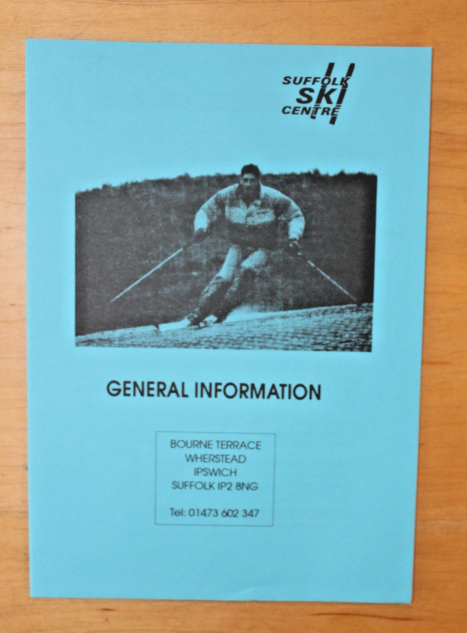 *VINTAGE* SUFFOLK SKI CENTRE Ipswich Ski Resort Brochure (1996/97)