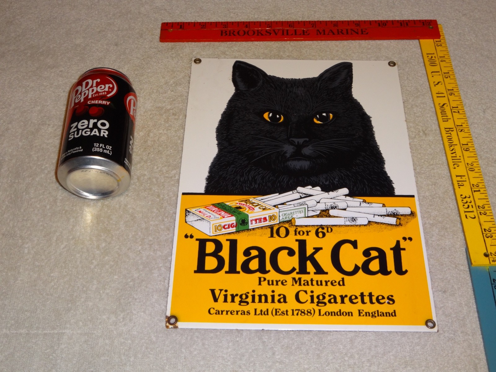 VINTAGE BLACK CAT VIRGINIA CIGARETTES 12