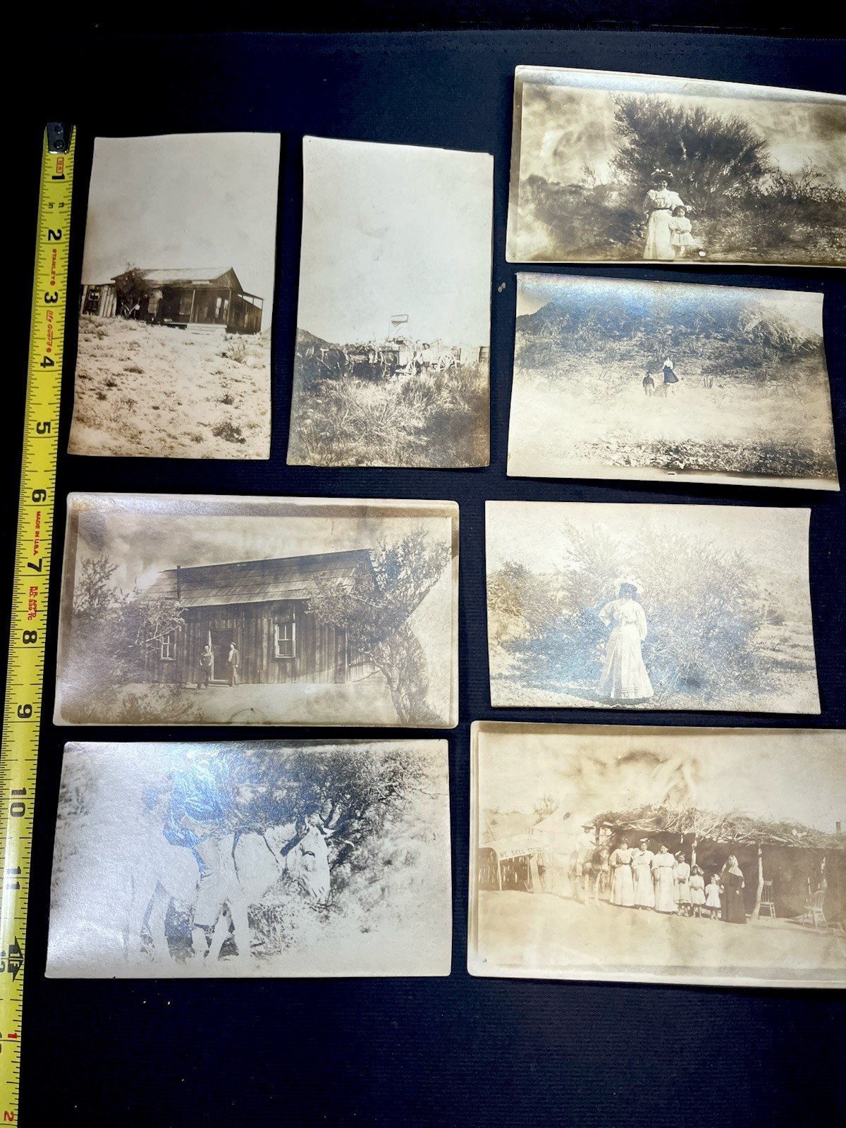 Antique Southwest Desert Photo Lot  Homestead Pioneer Wagon Store