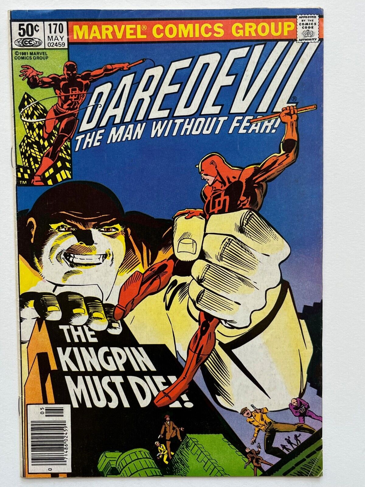 Daredevil #170 (1981) 1st Kingpin in Daredevil Frank Miller VG+ range
