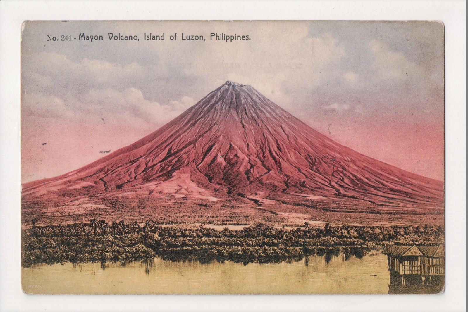 K-007 Luzon Philippines Islands Mayon Volcano early Postcard K-007 Luzon Philippines Islands Mayon Volcano early Postcard