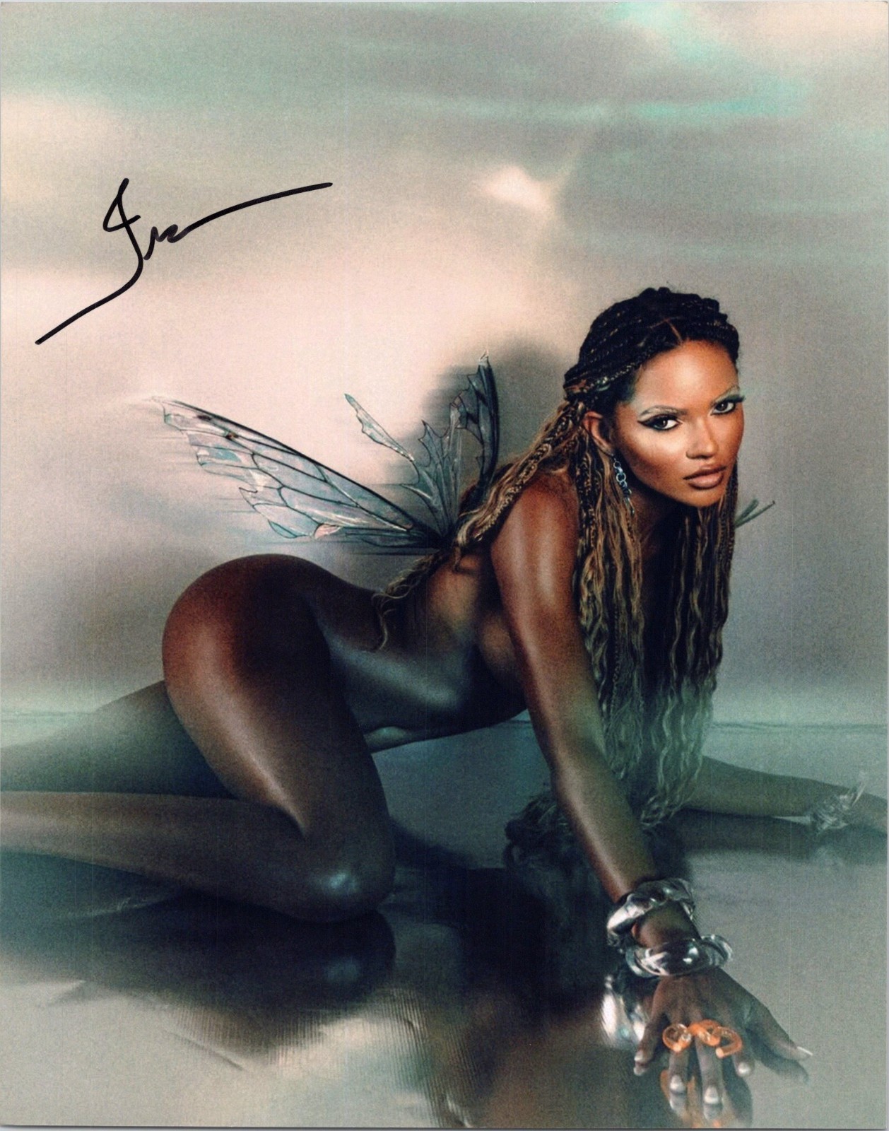 Juliana Nalu Fashion Model Brazilian Autographed Signed 8x10 Photo COA 10