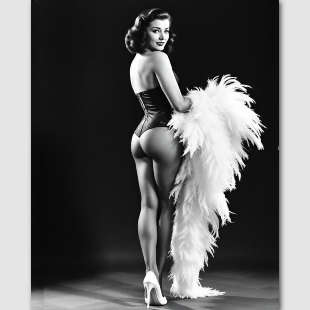 Burlesque Dancer Photo Print Glamour Photograph 8 by 10 1940s Vintage 112 Burlesque Dancer Photo Print Glamour Photograph 8 by 10 1940s Vintage 112