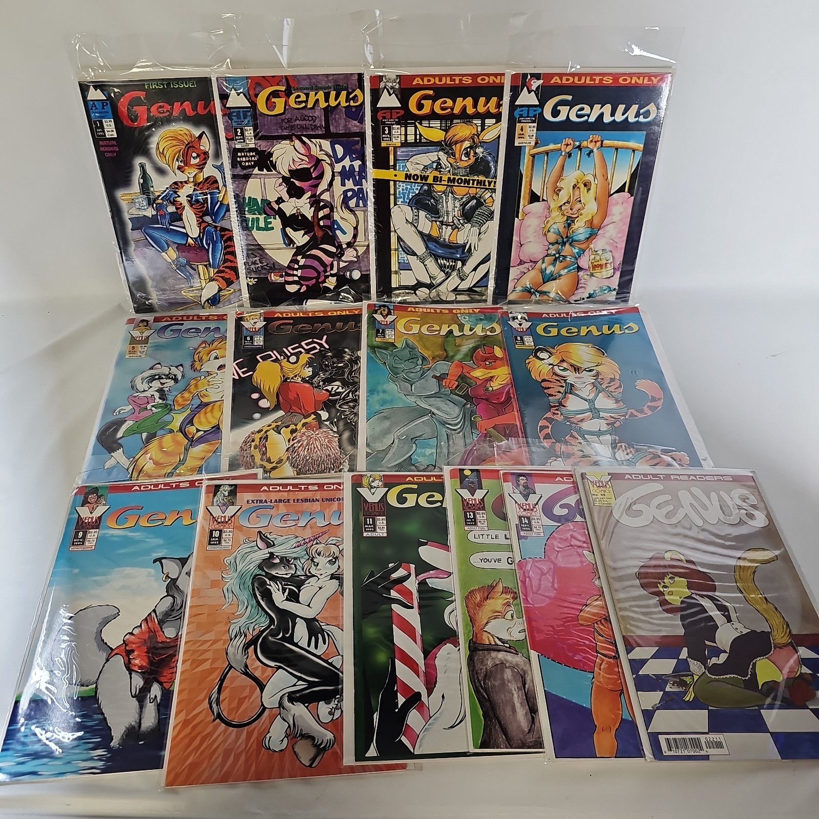 GENUS #1-11, 13-14, 22 Lot Antarctic Press 1993 Terry Moore Strangers GENUS #1-11, 13-14, 22 Lot Antarctic Press 1993 Terry Moore Strangers