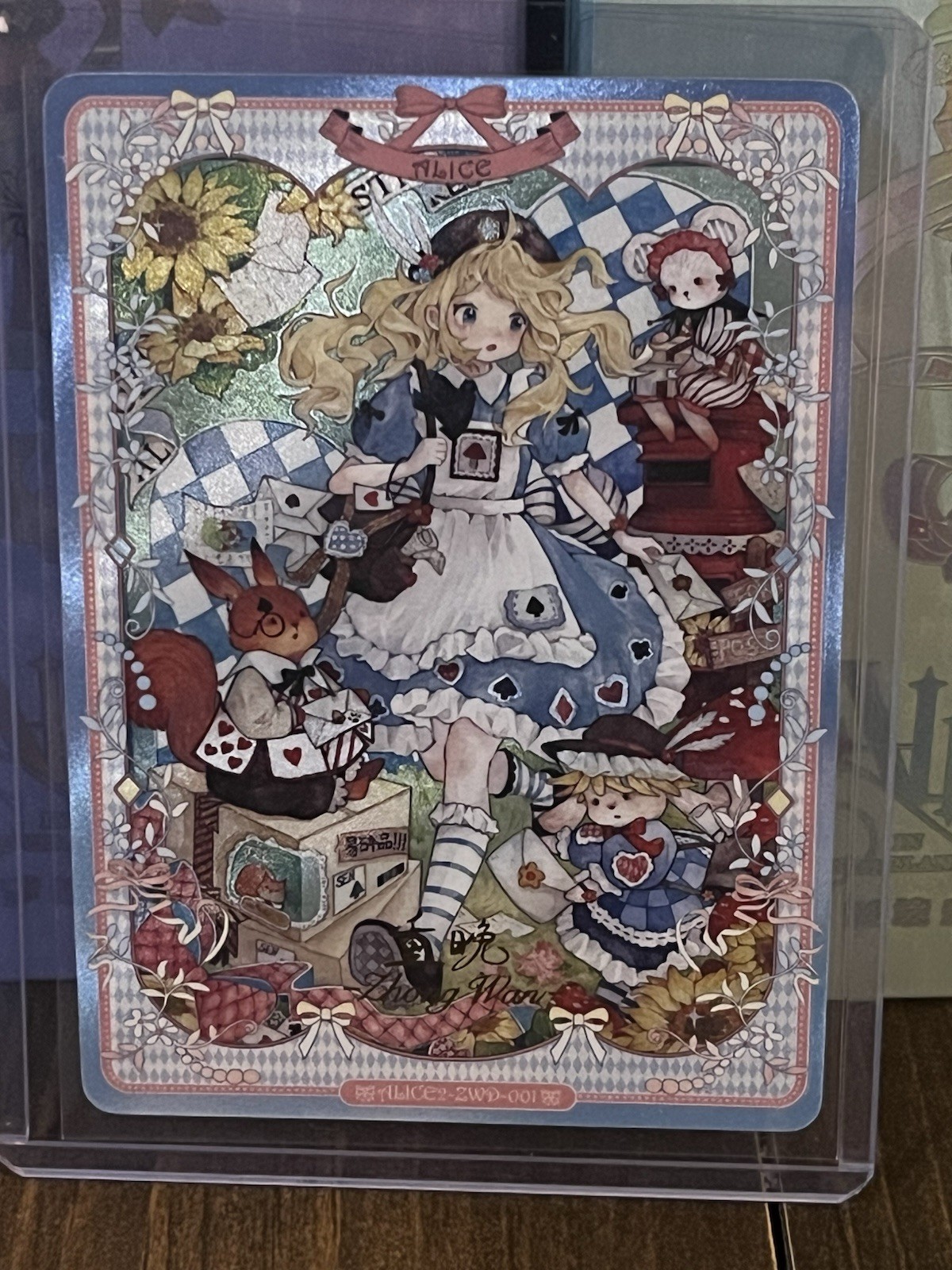 Wanmanshe Alice in Wonderland Card ZWD-001 Alice Gold Signature