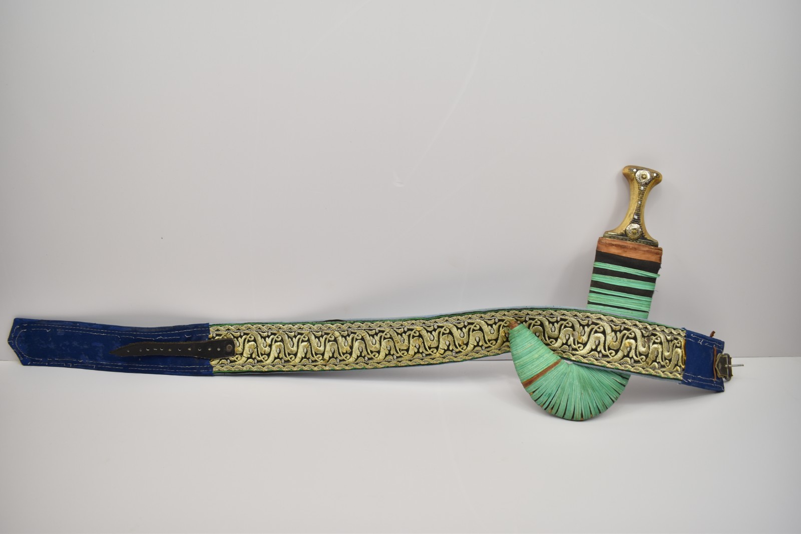 Antique Yemeni Jambiya Khanjar Dagger With Belt