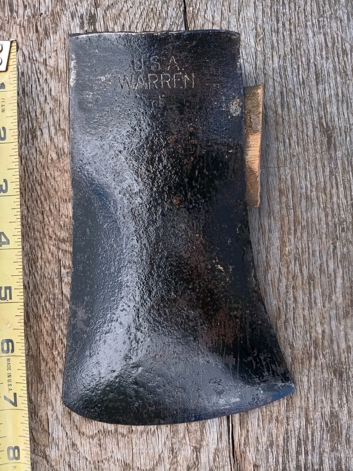 Vintage Warren USA Axe Head 4 Lbs 1 Oz