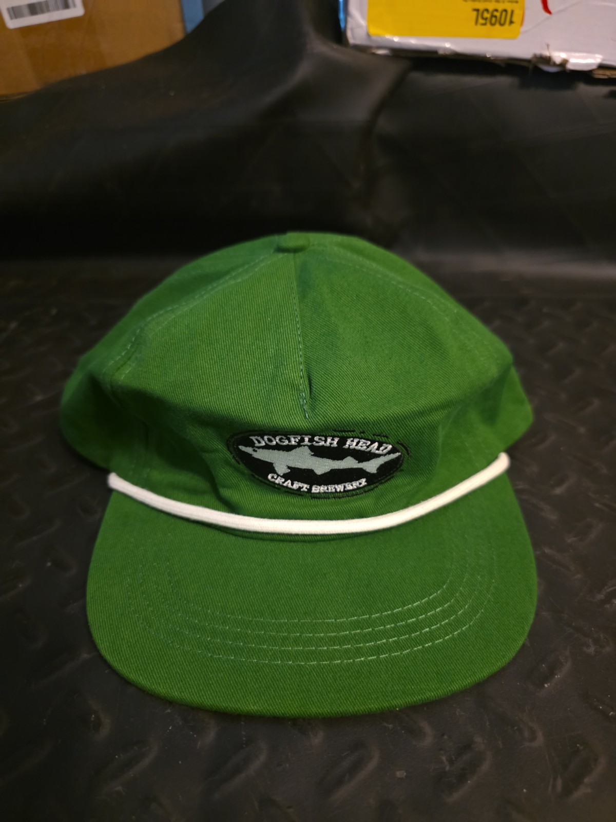 Dogfish Head Green Hat Breweriana Craft Brewery Collectible Beer Cap Headwear