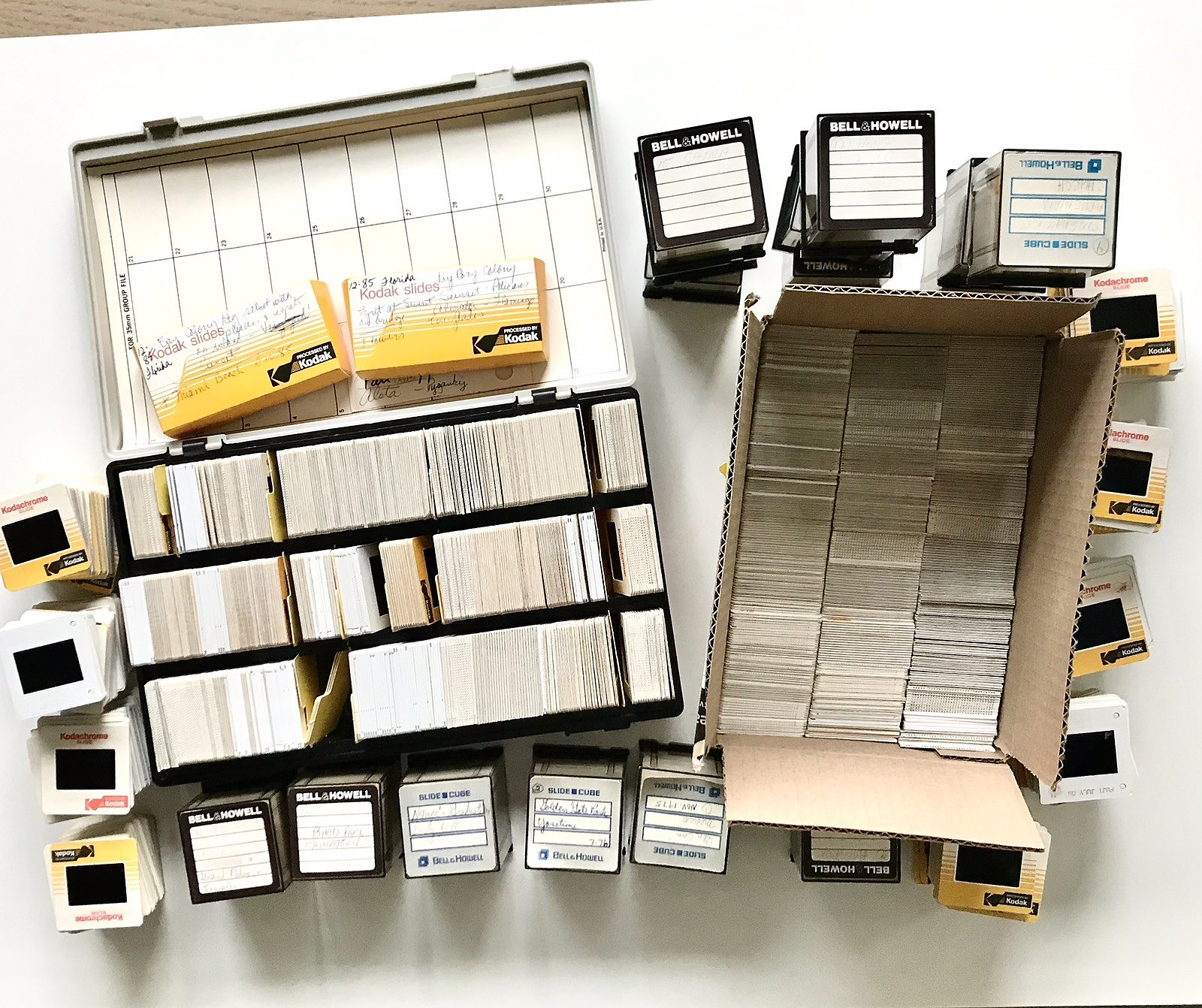 Lot of Vintage Amateur Film Slides  70s-90s Travel Japan China US Nature People