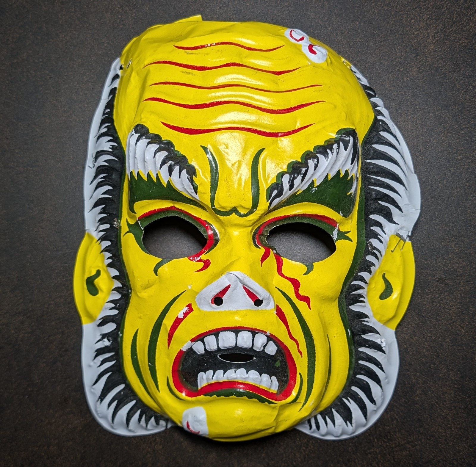 1960/70s Vintage Halloween WOLFMAN Costume Mask Ben Cooper or Collegeville