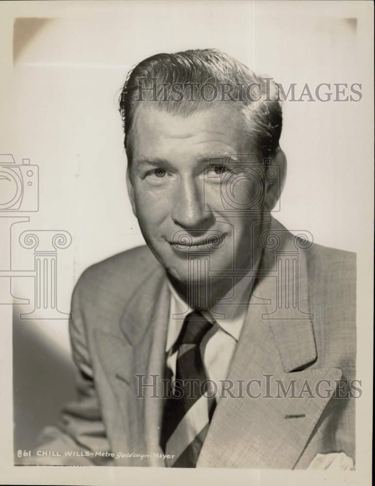 1946 Press Photo Actor Chill Wills - kfx09153