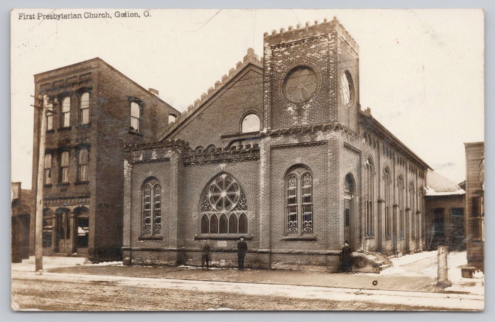 First Presbyterian Church Galion Ohio Postcard RPPC