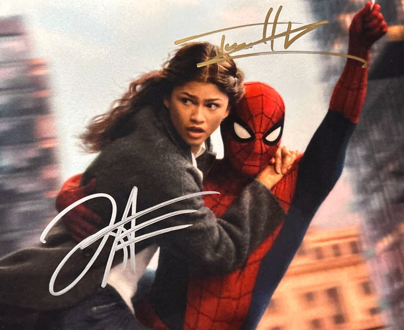 Zendaya, Tom Holland Signed SPIDER-MAN Authentic Original Autographs 8x10\