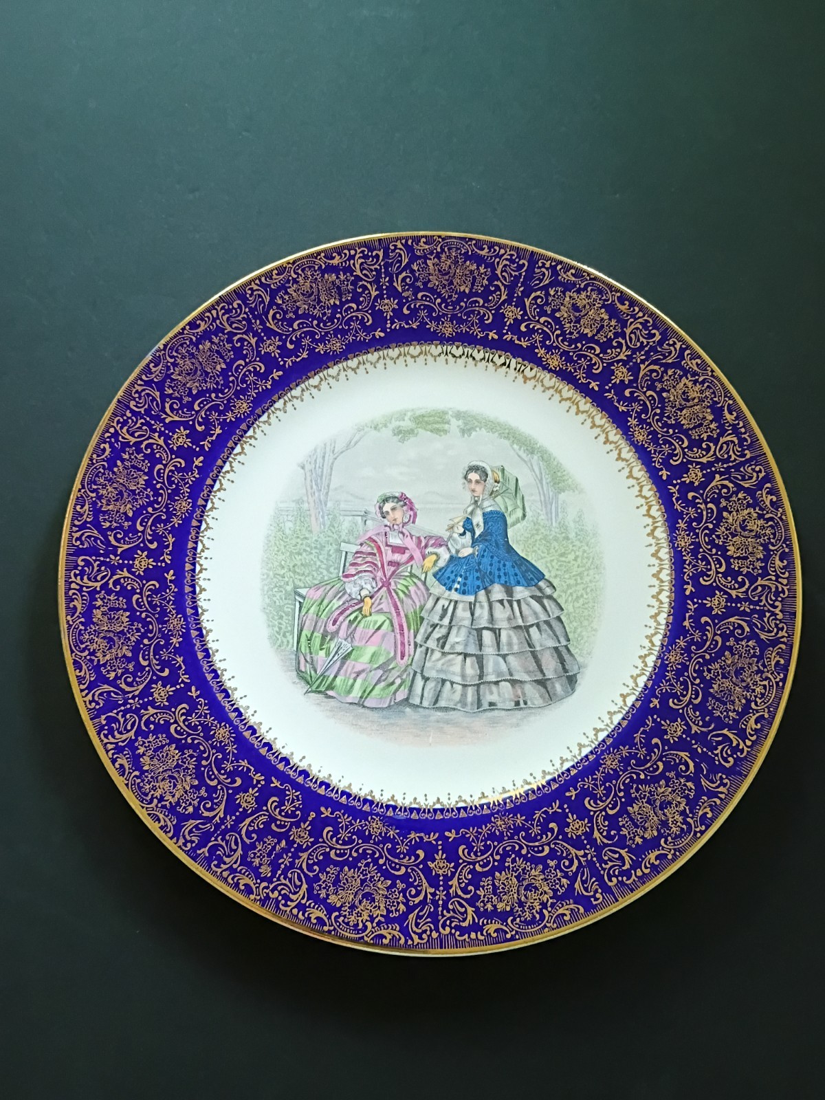 Imperial Service Plates Porcelain Collector Plate/Gold Rim 22K Gold W\'D 150