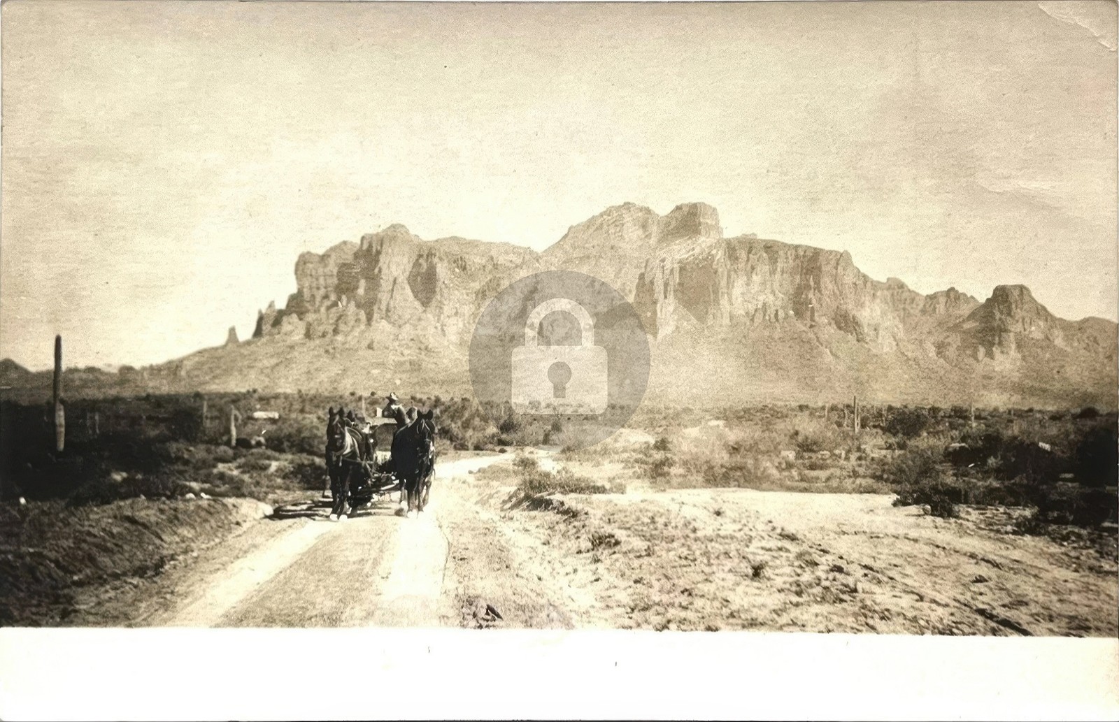 c1910s Superstition Mountains AZ Arizona Desert Stage Coach RPPC Postcard COPY c1910s Superstition Mountains AZ Arizona Desert Stage Coach RPPC Postcard COPY