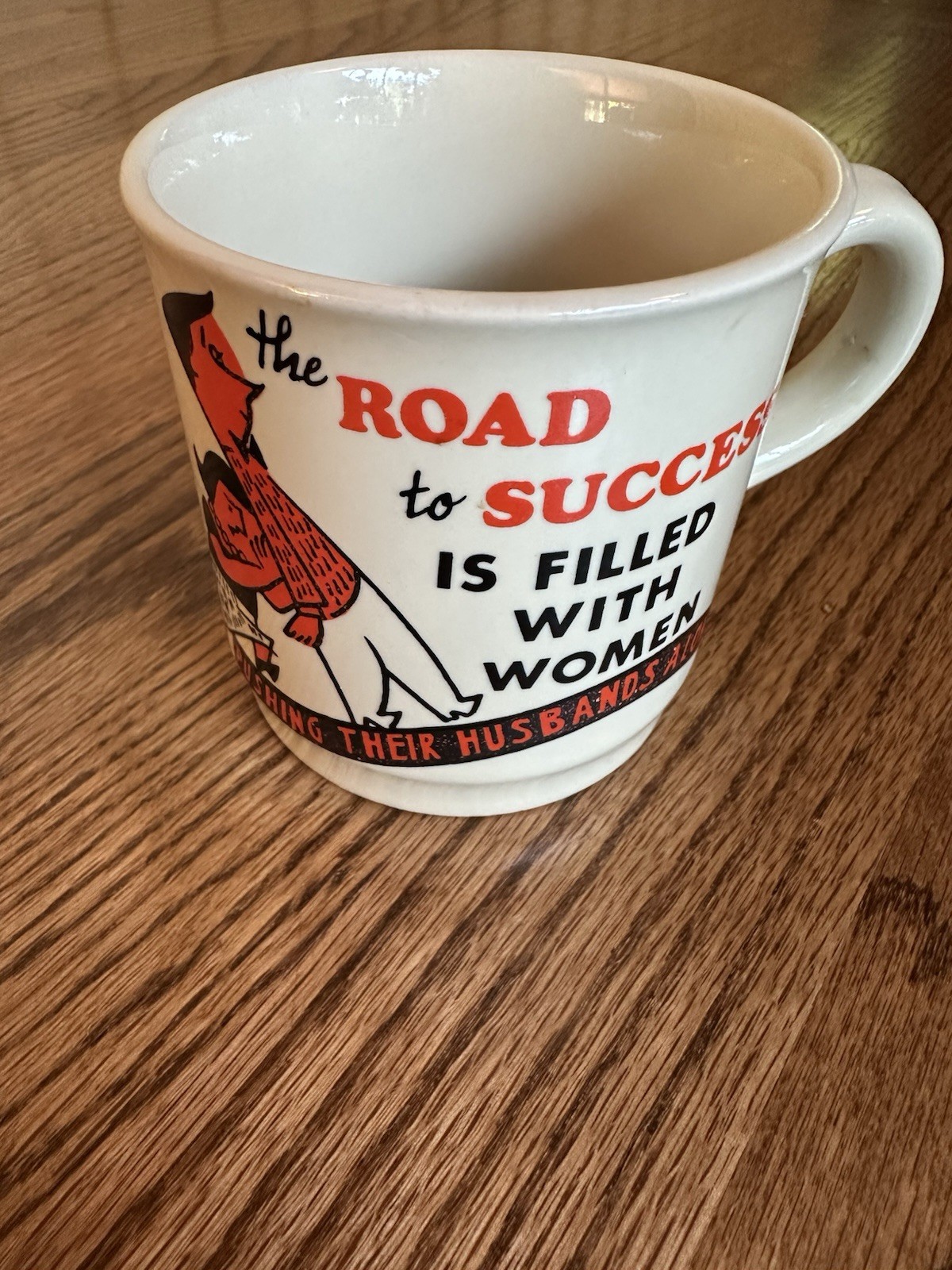 Vintage Mid Century Road to Success Wife Husband Ceramic Mug Made in Japan MCM Vintage Mid Century Road to Success Wife Husband Ceramic Mug Made in Japan MCM